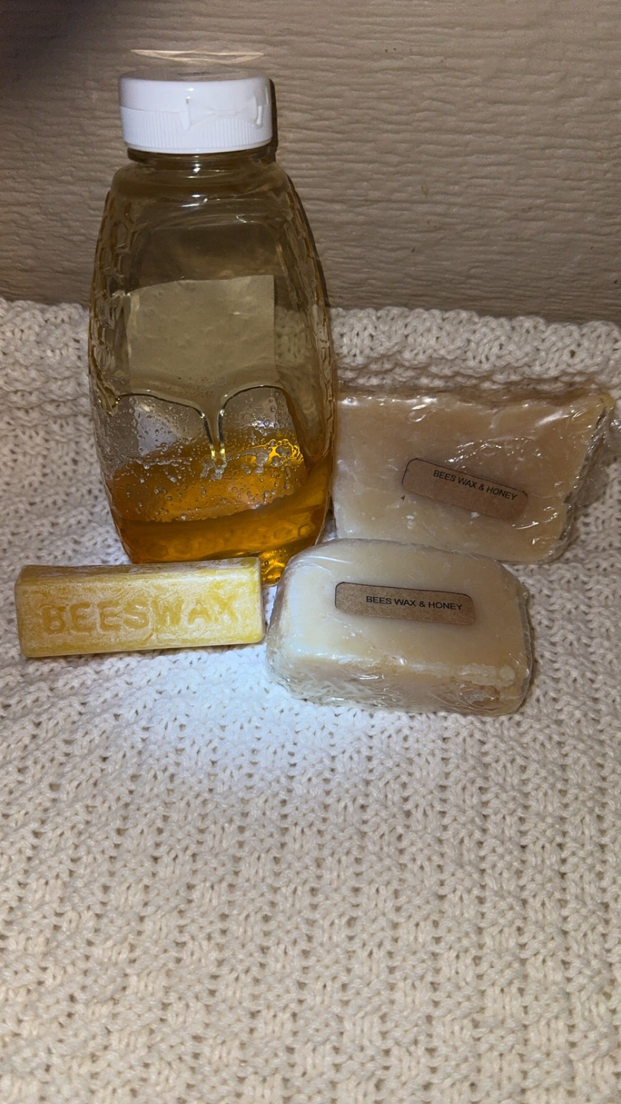 Beeswax and honey soap