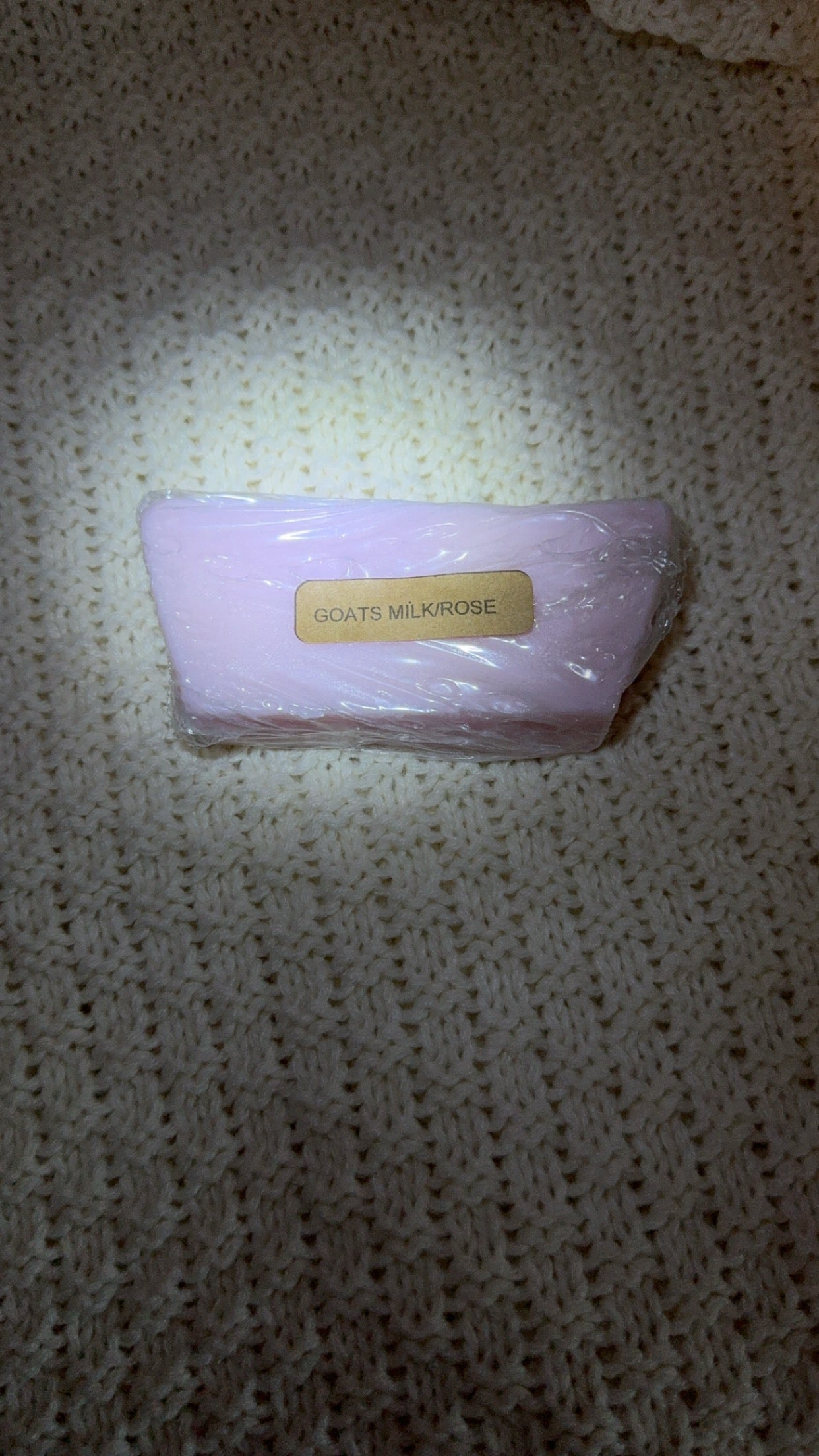 Goats milk and rose soap