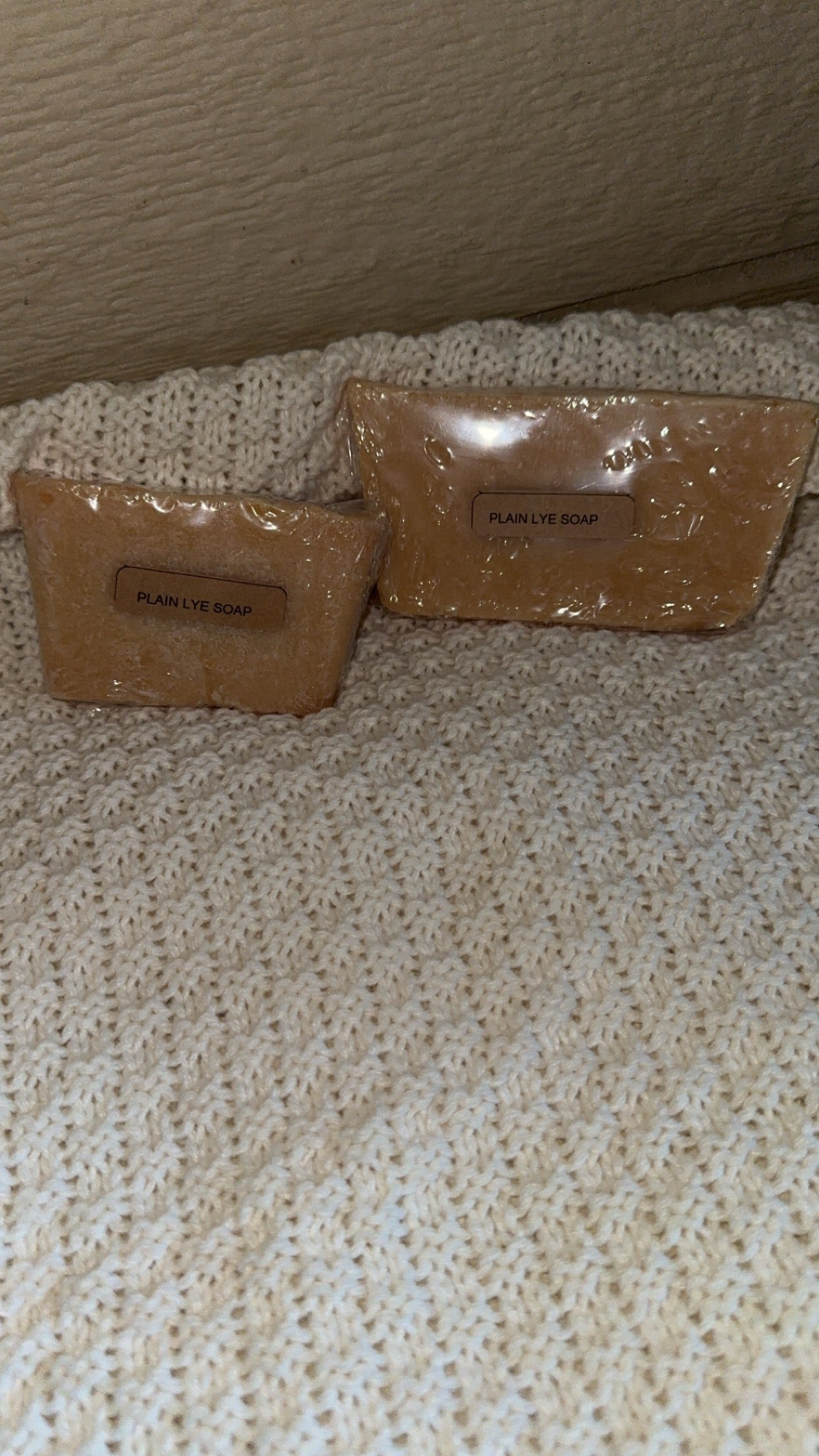 Plain lye soap