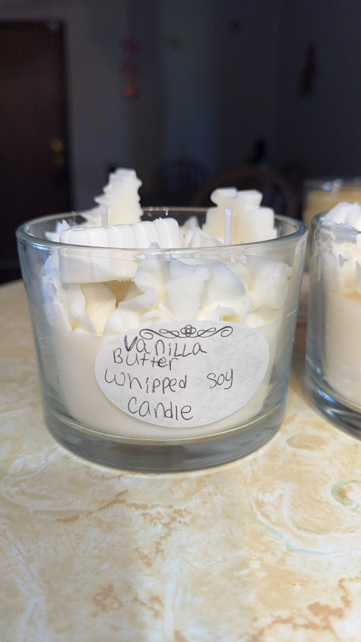 Whipped vanilla butter candle