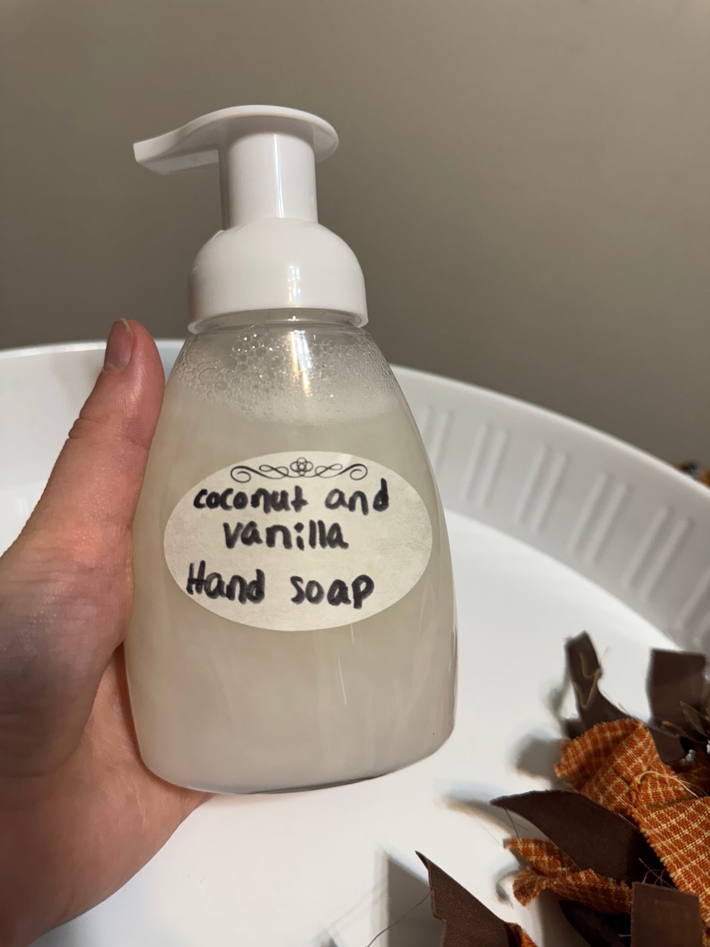 Coconut and vanilla Foam Hand Soap