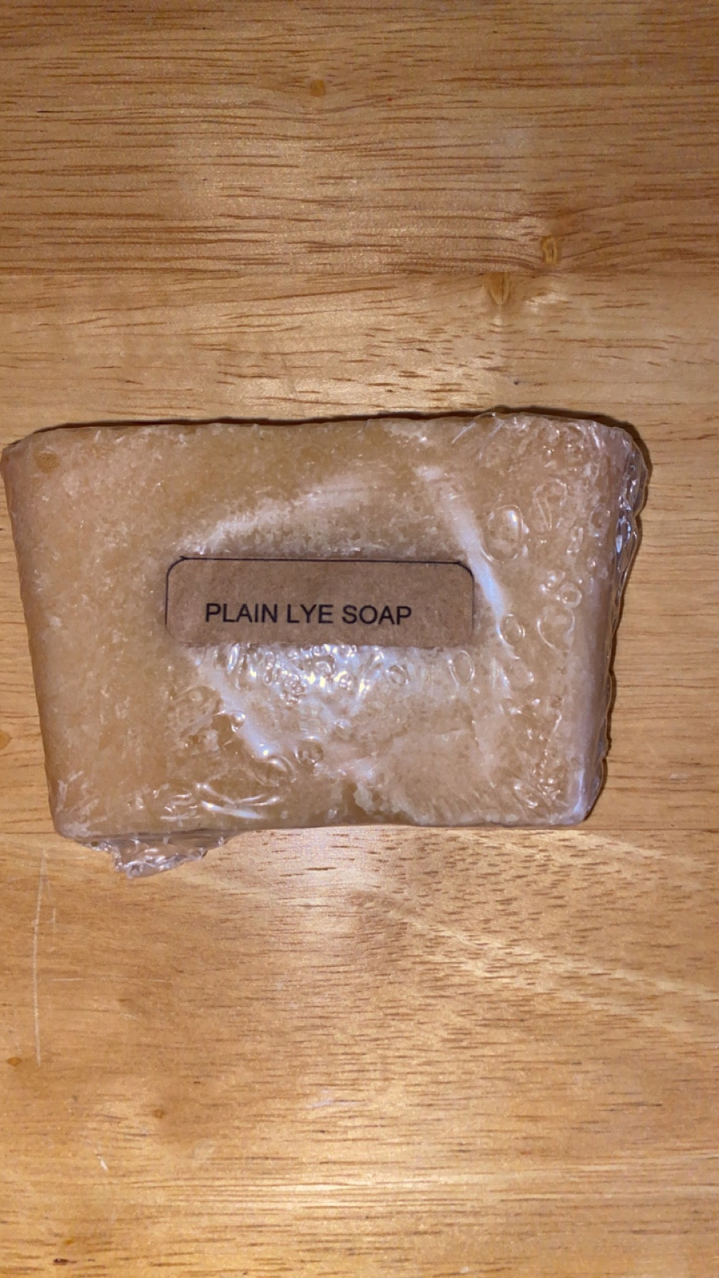 Plain lye soap